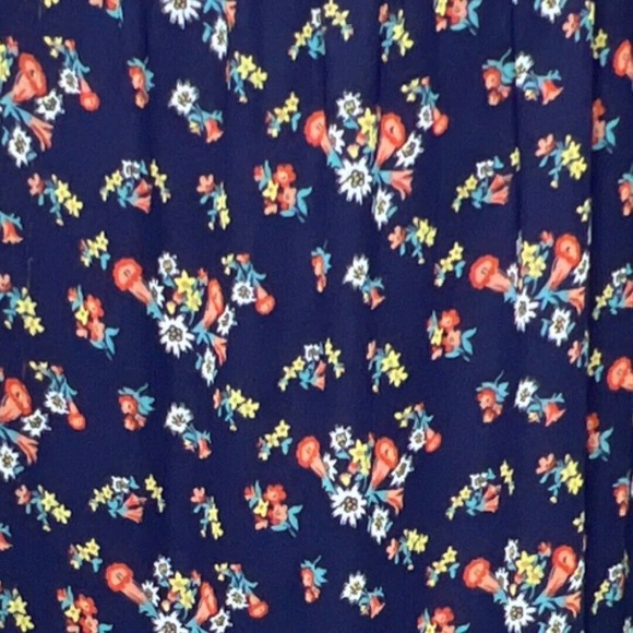 Sophie Max Skirt Womens Medium Skirt Blue Pink Floral Tiered Peasant Skirt Boho - Picture 5 of 8